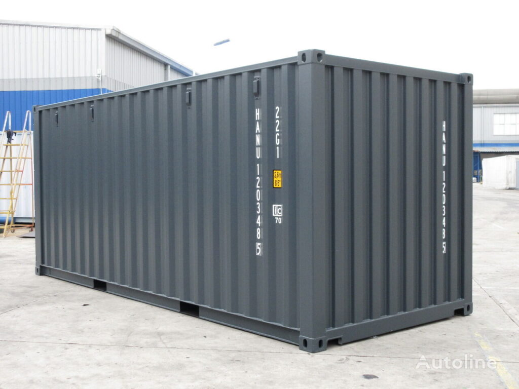 NEUER 20-Fuß-Seecontainer grau