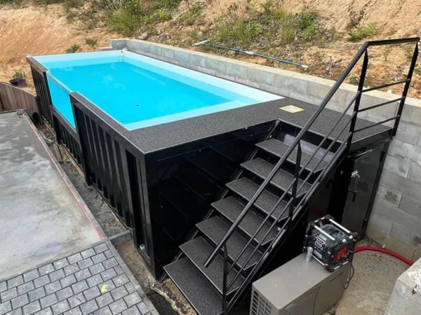 Intex Premium Rundpool Ø 4,50 m Stahlrahmenpool mit Sandfilteranlage, Leiter und Abdeckung – 15.000 L Gartenpool